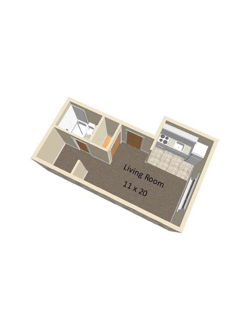 Floor plan 1 for Campus Walk 413 Building