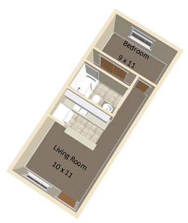 Floor plan 1 for Campus Walk Grant North